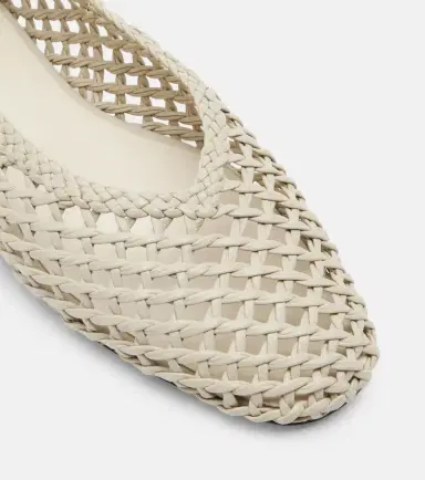 Le Monde Béryl Le Monde Béryl Regency woven leather ballet flats | Thumbnail 3