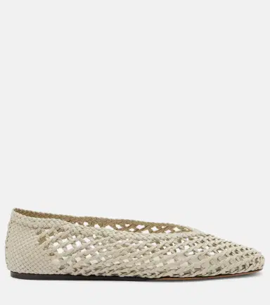 Le Monde Béryl Le Monde Béryl Regency woven leather ballet flats | Thumbnail 4