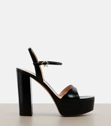 Gianvito Rossi Marlena leather platform sandals | Thumbnail 3