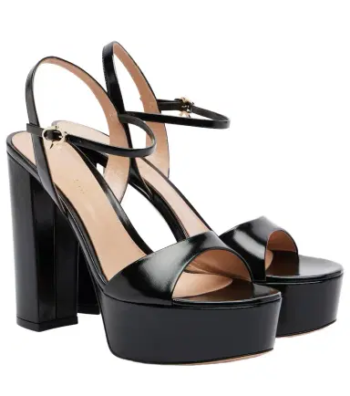 Gianvito Rossi Marlena leather platform sandals | Thumbnail 1