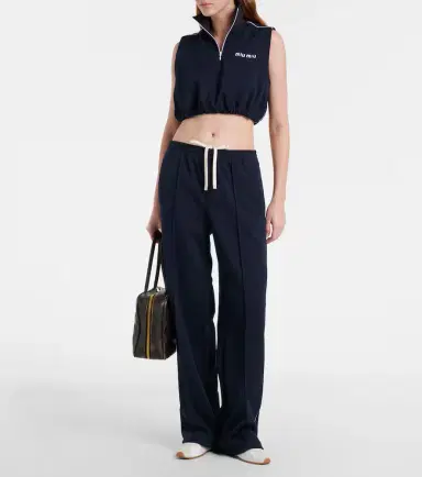 Miu Miu Plume suede-trimmed sneakers | Thumbnail 6