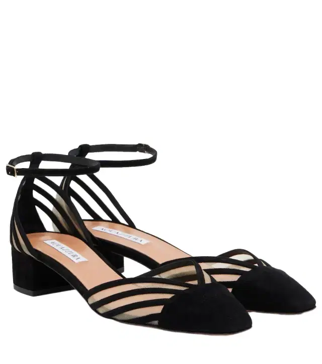 Aquazzura Alana suede pumps