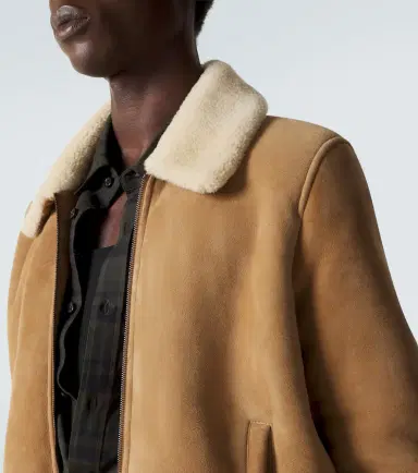 Saint Laurent Shearling-lined suede jacket | Thumbnail 3 Saint Laurent Shearling-lined suede jacket | Thumbnail 3