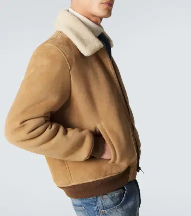 Saint Laurent Shearling-lined suede jacket | Thumbnail 7 Saint Laurent Shearling-lined suede jacket | Thumbnail 7