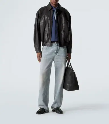 Saint Laurent Leather blouson jacket | Thumbnail 2 Saint Laurent Leather blouson jacket | Thumbnail 2