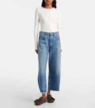 Citizens of Humanity Ayla cropped wide-leg jeans | Thumbnail 4 Citizens of Humanity Ayla cropped wide-leg jeans | Thumbnail 4