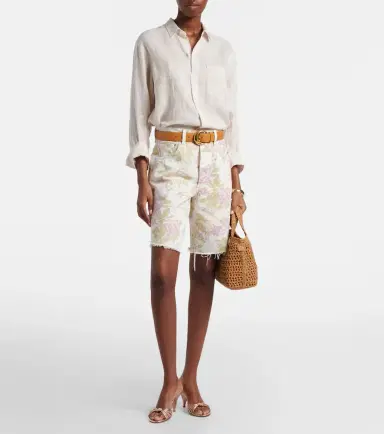 Citizens of Humanity Ayla floral denim Bermuda shorts | Thumbnail 3 Citizens of Humanity Ayla floral denim Bermuda shorts | Thumbnail 3