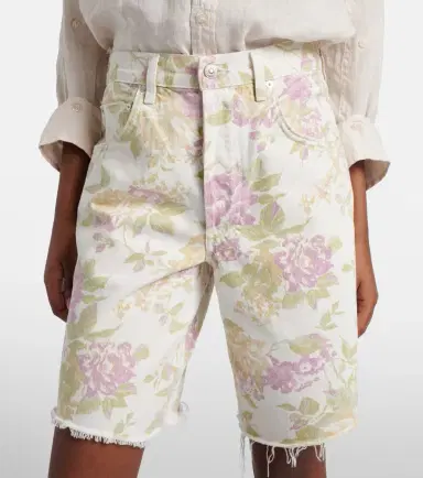 Citizens of Humanity Ayla floral denim Bermuda shorts | Thumbnail 4 Citizens of Humanity Ayla floral denim Bermuda shorts | Thumbnail 4