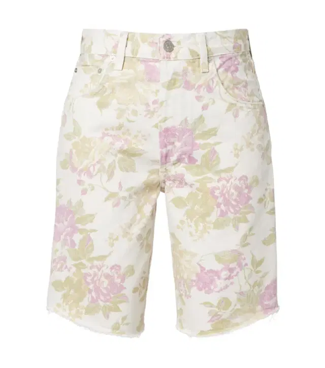 Citizens of Humanity Ayla floral denim Bermuda shorts