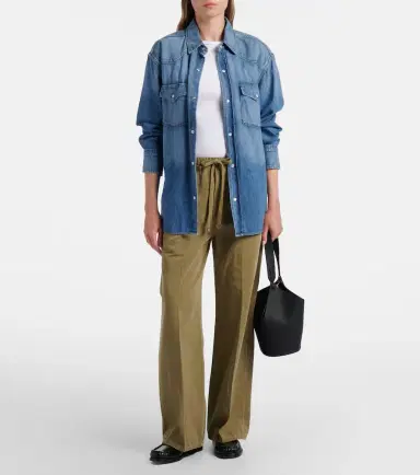 Citizens of Humanity Aurora cotton and linen wide-leg pants | Thumbnail 4
