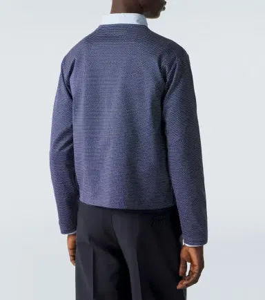 Miu Miu Striped cotton jersey jacquard T-shirt | Thumbnail 5