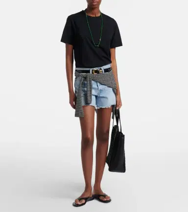 AGOLDE Parker Long distressed denim shorts | Thumbnail 3 AGOLDE Parker Long distressed denim shorts | Thumbnail 3
