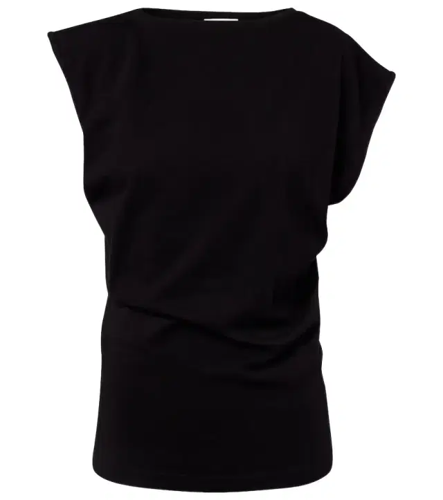 Beth asymmetric cotton jersey T-shirt