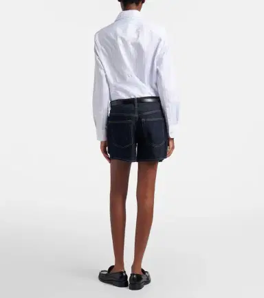 Agolde Leith denim shorts | Thumbnail 4