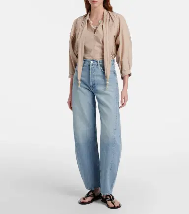 AGOLDE Luna faded barrel-leg jeans | Thumbnail 4