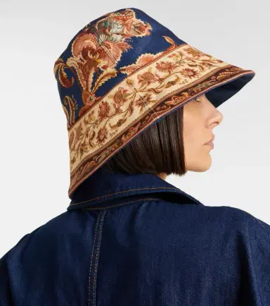 Zimmermann Reversible printed linen bucket hat | Thumbnail 5 Zimmermann Reversible printed linen bucket hat | Thumbnail 5