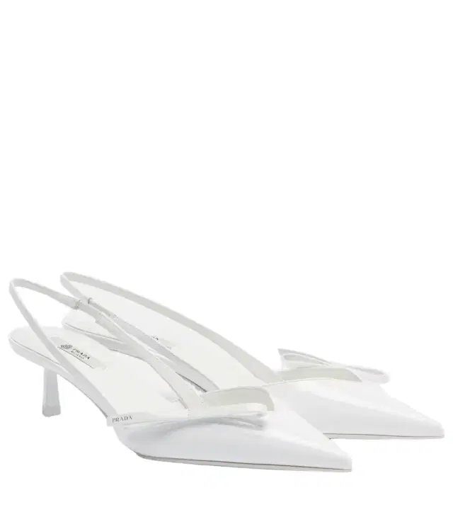 Prada Patent leather slingback pumps