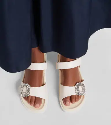 Roger Vivier Slidy Viv' embellished leather sandals | Thumbnail 5