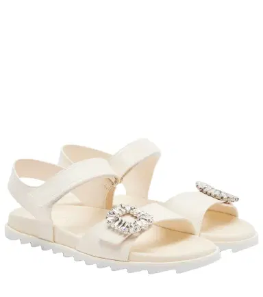Roger Vivier Slidy Viv' embellished leather sandals | Thumbnail 1