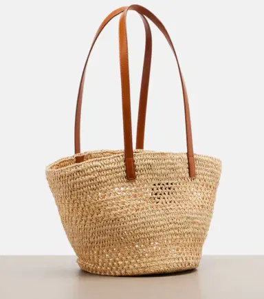 Saint Laurent Panier Small raffia bucket bag | Thumbnail 3