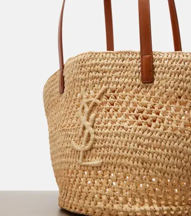 Saint Laurent Panier Small raffia bucket bag | Thumbnail 4