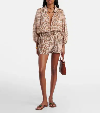 ViX Paula Hermanny Lana printed cotton shorts | Thumbnail 3