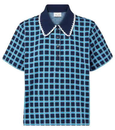 The Upside Clubhouse Dom checked cotton polo shirt | Thumbnail 1