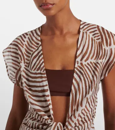 ViX Paula Hermanny Sasha printed cotton midi dress | Thumbnail 4