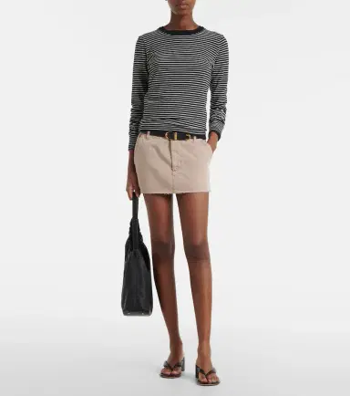 Slvrlake Chino cotton canvas miniskirt | Thumbnail 2