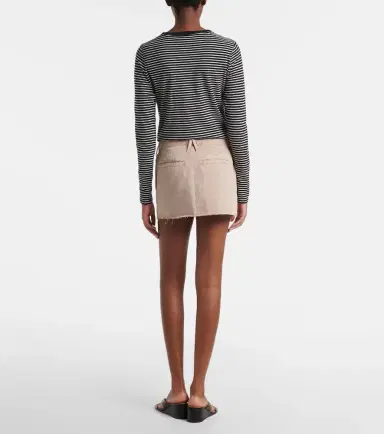 Slvrlake Chino cotton canvas miniskirt | Thumbnail 4