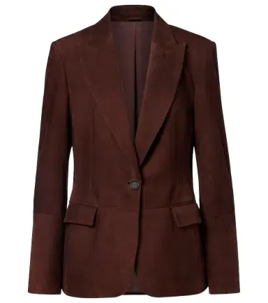 Brunello Cucinelli Monili suede blazer | Thumbnail 1 Brunello Cucinelli Monili suede blazer | Thumbnail 1