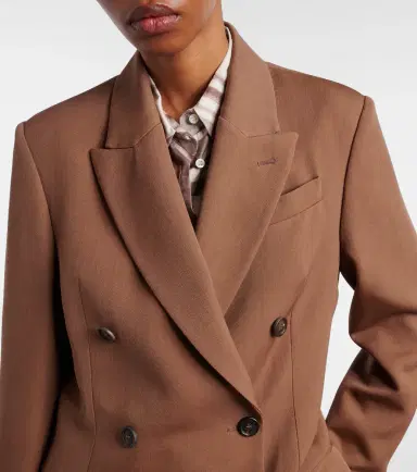 Brunello Cucinelli Double-breasted wool-blend blazer | Thumbnail 5 Brunello Cucinelli Double-breasted wool-blend blazer | Thumbnail 5