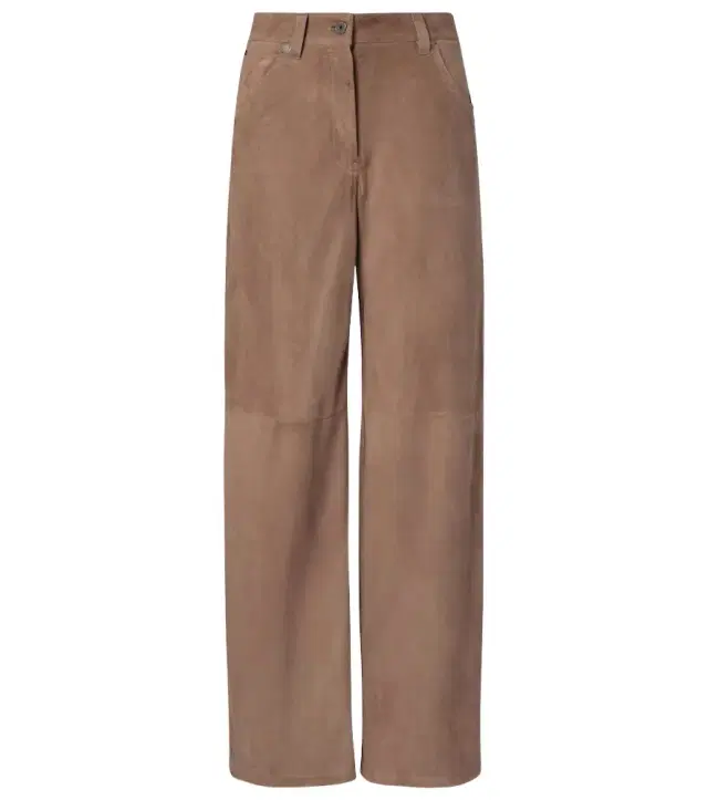 Brunello Cucinelli Suede wide-leg pants