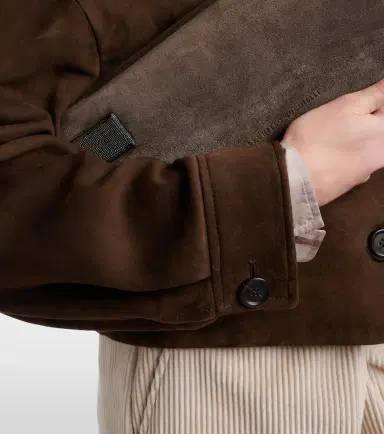 Brunello Cucinelli Cropped suede jacket | Thumbnail 4 Brunello Cucinelli Cropped suede jacket | Thumbnail 4