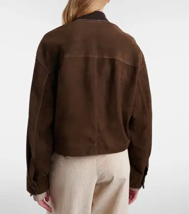 Brunello Cucinelli Cropped suede jacket | Thumbnail 5 Brunello Cucinelli Cropped suede jacket | Thumbnail 5