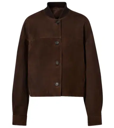 Brunello Cucinelli Cropped suede jacket | Thumbnail 1 Brunello Cucinelli Cropped suede jacket | Thumbnail 1
