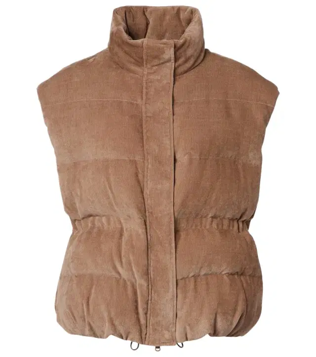 Monili corduroy down vest