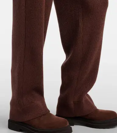 Brunello Cucinelli Cashmere-blend straight pants | Thumbnail 2 Brunello Cucinelli Cashmere-blend straight pants | Thumbnail 2