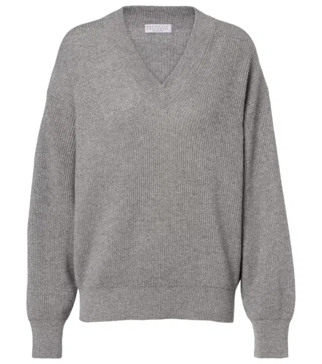 Brunello Cucinelli Ribbed-knit cashmere-blend sweater