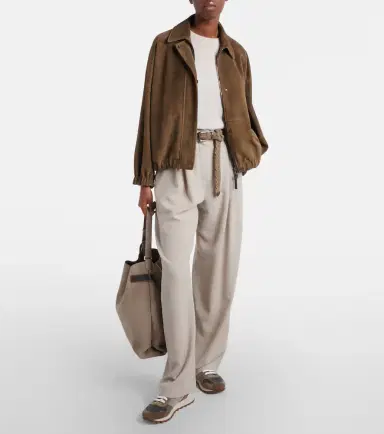 Brunello Cucinelli Monili wool-blend wide-leg pants | Thumbnail 4