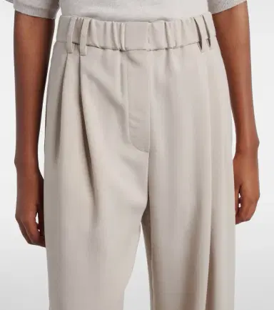 Brunello Cucinelli Monili wool-blend wide-leg pants | Thumbnail 5