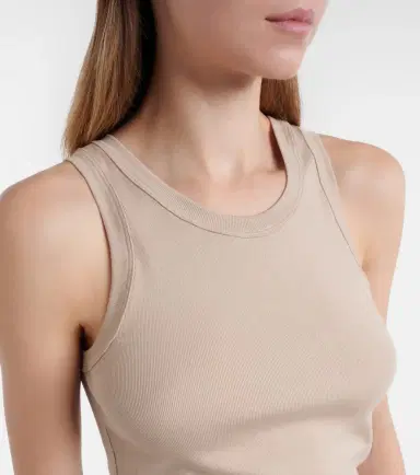 Brunello Cucinelli Monili cotton-blend tank top | Thumbnail 2