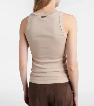 Brunello Cucinelli Monili cotton-blend tank top | Thumbnail 3