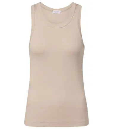 Brunello Cucinelli Monili cotton-blend tank top | Thumbnail 1