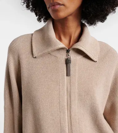 Brunello Cucinelli Knitted cotton blouson jacket | Thumbnail 2