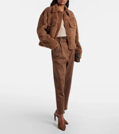 Brunello Cucinelli Monili cotton-blend straight pants | Thumbnail 2 Brunello Cucinelli Monili cotton-blend straight pants | Thumbnail 2