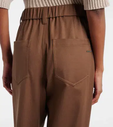 Brunello Cucinelli Monili cotton-blend straight pants | Thumbnail 4 Brunello Cucinelli Monili cotton-blend straight pants | Thumbnail 4