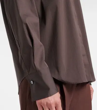 Brunello Cucinelli Monili cotton-blend poplin blouse | Thumbnail 2 Brunello Cucinelli Monili cotton-blend poplin blouse | Thumbnail 2