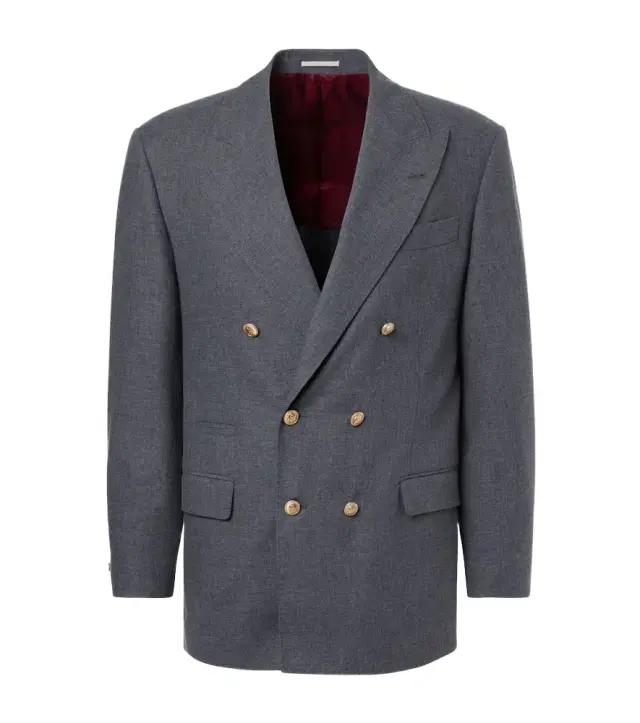 Brunello Cucinelli Wool, cotton, and silk blazer