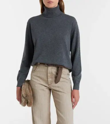 Brunello Cucinelli Cashmere turtleneck sweater | Thumbnail 2
